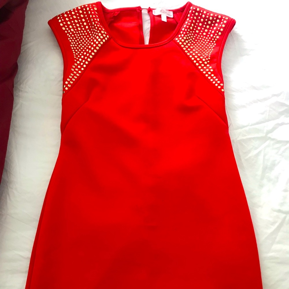 Marilyn Monroe dress golden dots on sleeves